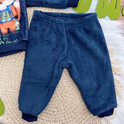  Conj. Casaco Raposa com Doguinho Aventureiros e Calça de Pelinho - Marinho